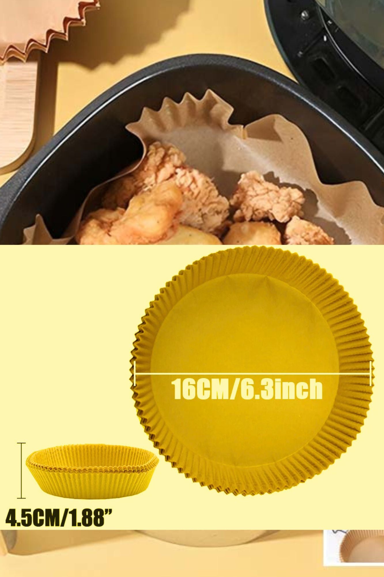 Lot papier sulfurisé Air Fryer - CUISINESSAINE