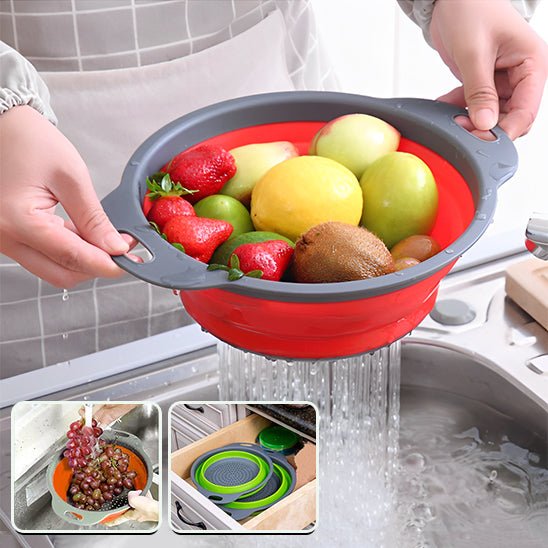 EGOUT™ | PASSOIRE PLIABLE Multifonctionnel - CUISINESSAINE