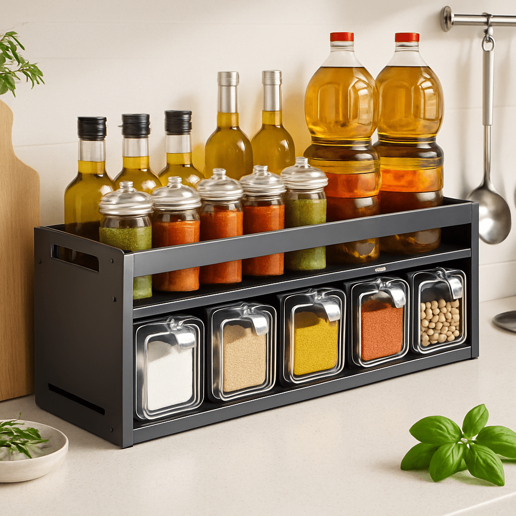 Étagère à Épices Extensible | KitchenOrganizer - CUISINESSAINE