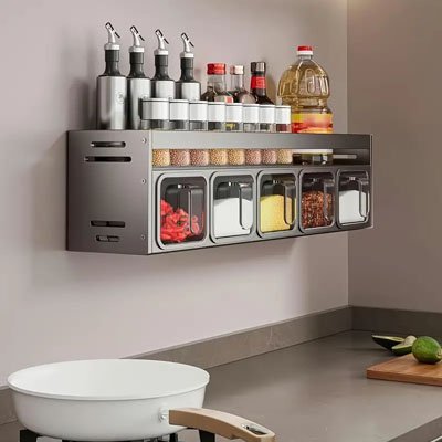 Étagère à Épices Extensible | KitchenOrganizer - CUISINESSAINE